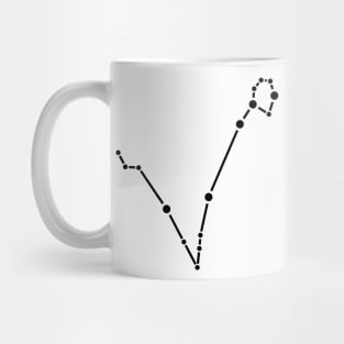 Star Pattern - Pisces Pocket (Black) _020 Mug